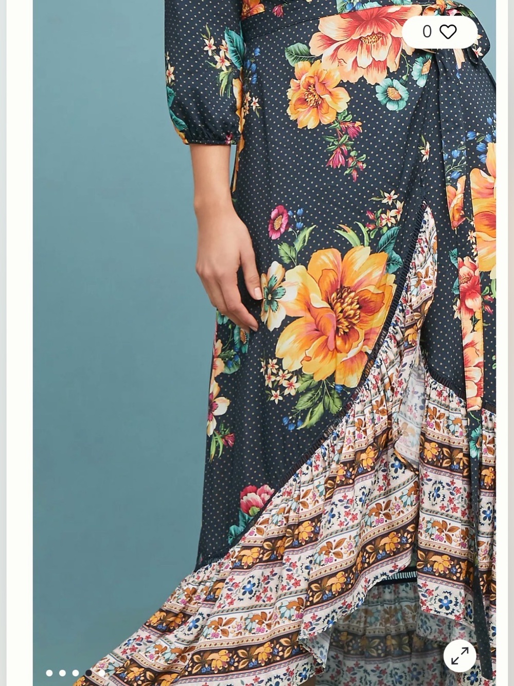 FARM Rio Majorca Maxi Wrap Dress RARE - Picture 6 of 9